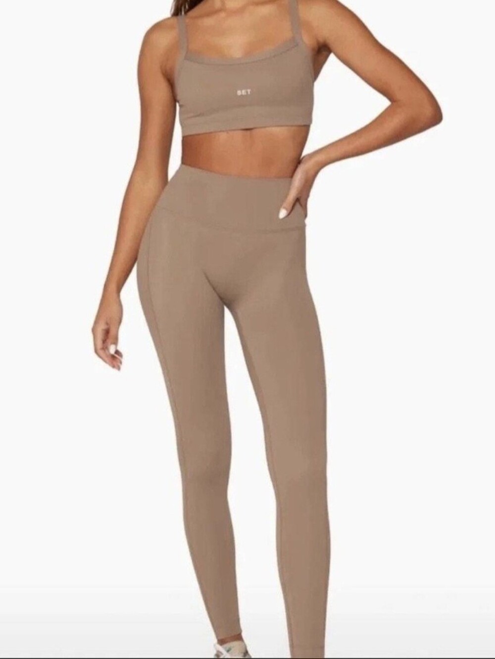 Set Active Luxform High-Rise Leggings Tan/Taupe